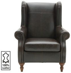 Heart of House - Argyll - Leather Chair - Chocolate
